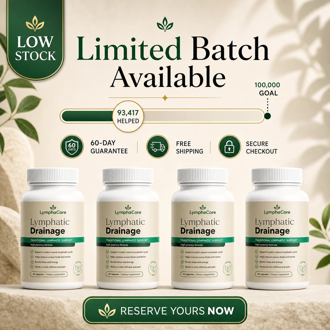 Lymphatic Drainage Support Capsules