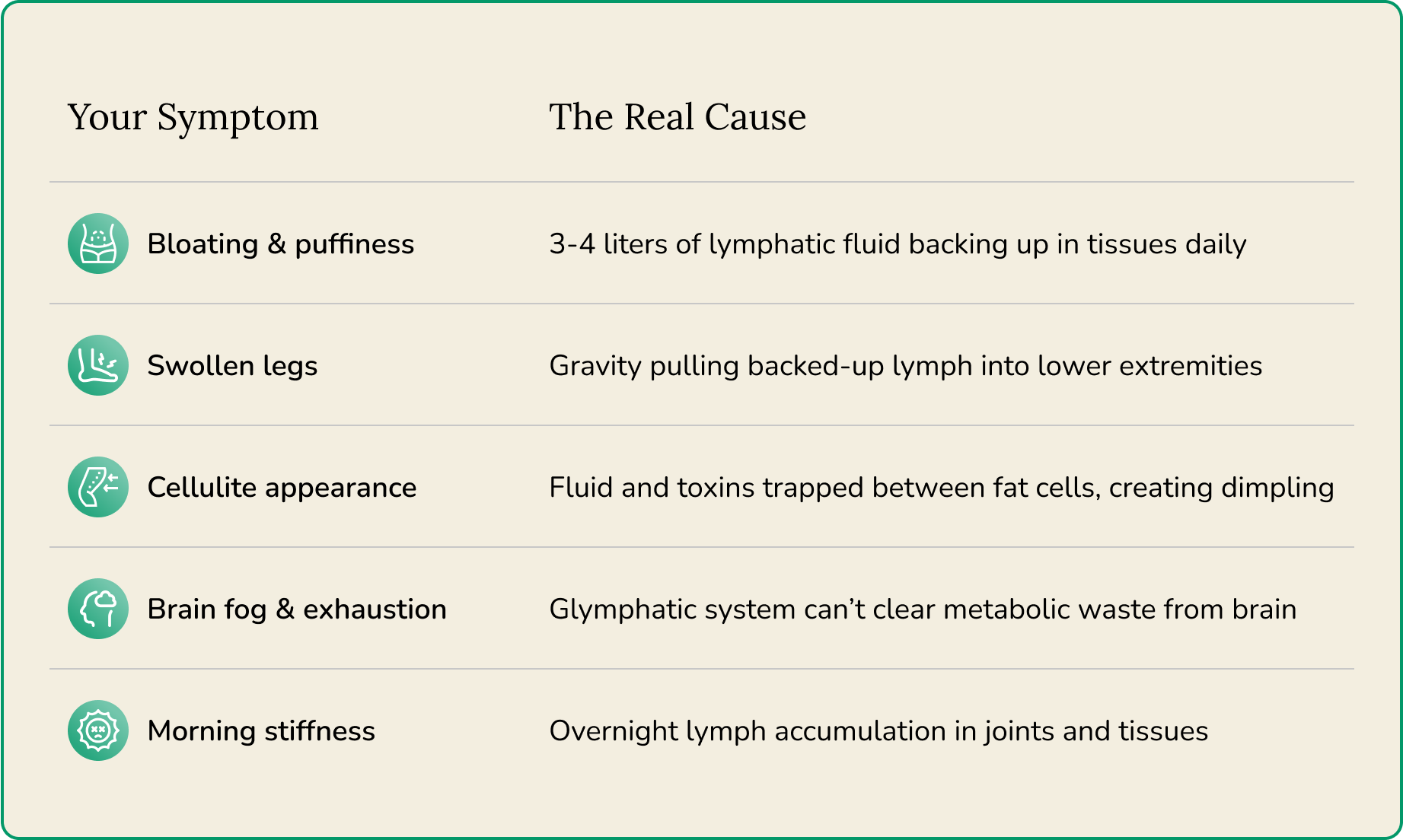 Vessel drainage explanation chart